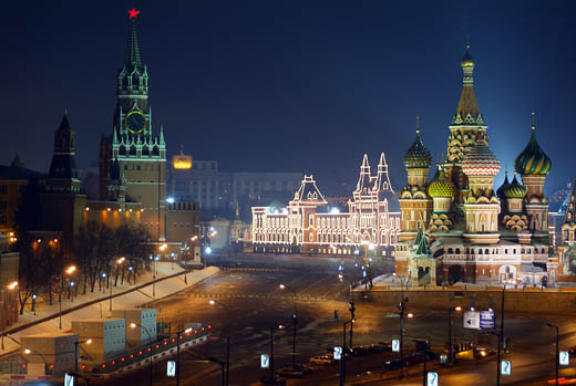 Пустынный вечер на Красной площади Московские зарисовки
